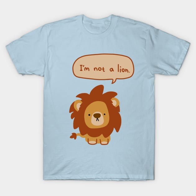 Lying Lion T-Shirt by OneWeirdDude